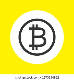 bitcoin vector icon 10 eps