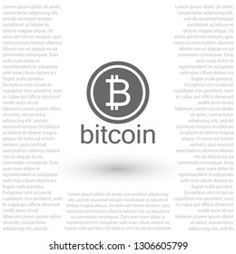 bitcoin vector icon 10 eps