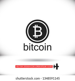 bitcoin vector icon 10 eps