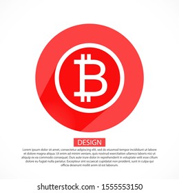 bitcoin vector icon 10 eps. lorem ipsum Flat Design JPG