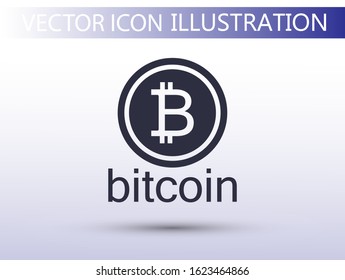 bitcoin vector icon 10 eps. lorem ipsum Flat Design JPG