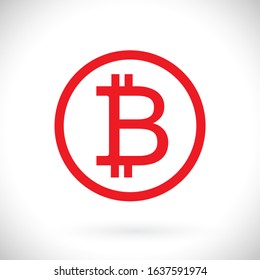 bitcoin vector icon 10 eps. lorem ipsum Flat Design JPG