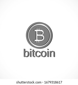 bitcoin vector icon 10 eps. lorem ipsum Flat Design JPG
