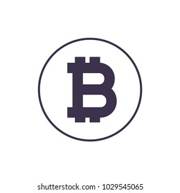 Bitcoin vector icon