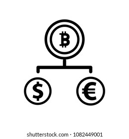 Bitcoin vector icon