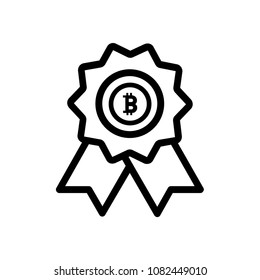 Bitcoin vector icon