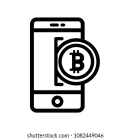 Bitcoin vector icon