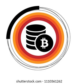 bitcoin vector icon