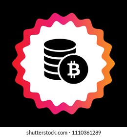 bitcoin vector icon