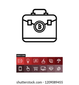 Bitcoin vector icon