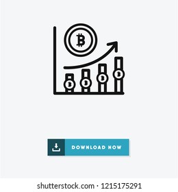 Bitcoin vector icon