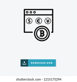 Bitcoin vector icon