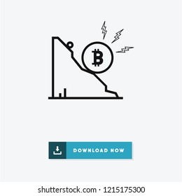 Bitcoin vector icon