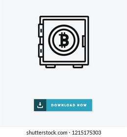 Bitcoin vector icon