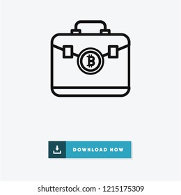 Bitcoin vector icon