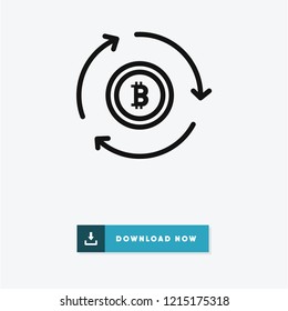 Bitcoin vector icon