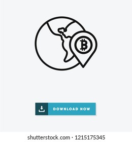 Bitcoin vector icon
