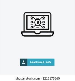 Bitcoin vector icon