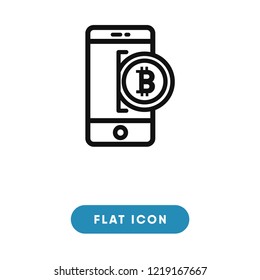 Bitcoin vector icon