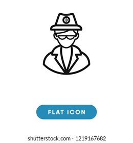 Bitcoin vector icon