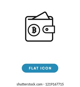 Bitcoin vector icon