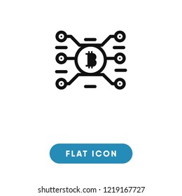 Bitcoin vector icon