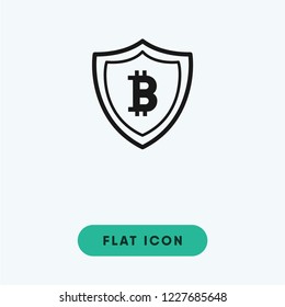 Bitcoin vector icon