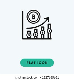 Bitcoin vector icon