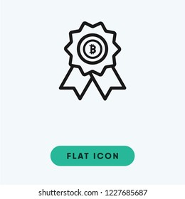 Bitcoin vector icon