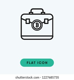 Bitcoin vector icon