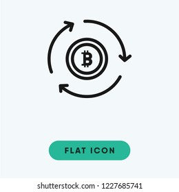 Bitcoin vector icon