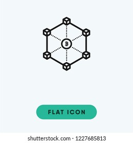 Bitcoin vector icon