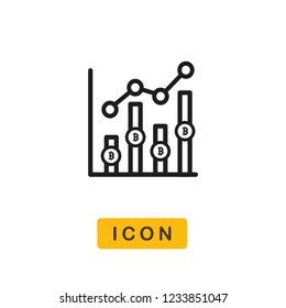 Bitcoin vector icon