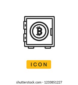 Bitcoin vector icon