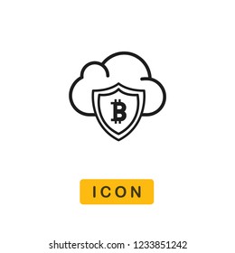 Bitcoin vector icon