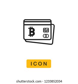 Bitcoin vector icon