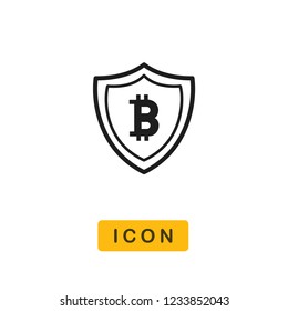 Bitcoin vector icon