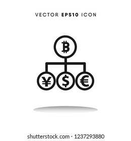 Bitcoin vector icon