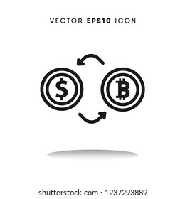 Bitcoin vector icon