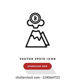 Bitcoin vector icon