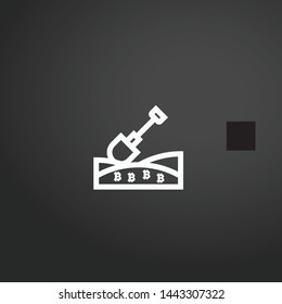 Bitcoin vector icon. Bitcoin concept stroke symbol design. Thin graphic elements vector illustration, outline pattern for your web site design, logo, UI. EPS 10.