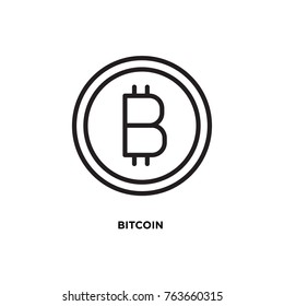 Bitcoin vector icon, crypto currency symbol. Modern, simple flat vector illustration for web site or  mobile app