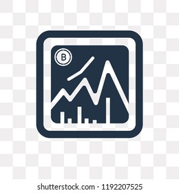 Bitcoin vector icon isolated on transparent background, Bitcoin transparency concept can be used web and mobile