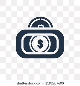 Bitcoin vector icon isolated on transparent background, Bitcoin transparency concept can be used web and mobile