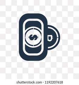 Bitcoin vector icon isolated on transparent background, Bitcoin transparency concept can be used web and mobile
