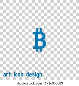 bitcoin vector icon on an abstract background