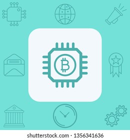 Bitcoin vector icon sign symbol