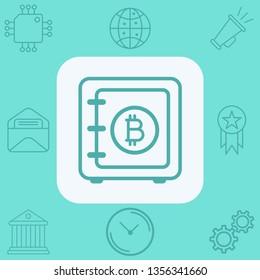 Bitcoin vector icon sign symbol