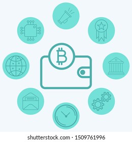Bitcoin vector icon sign symbol