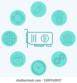 Bitcoin vector icon sign symbol